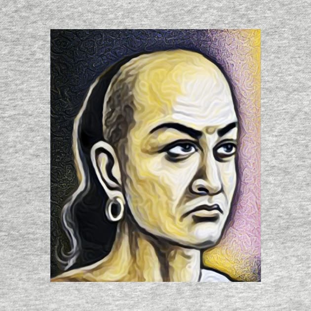Chanakya Yellow Portrait | Chanakya Artwork 9 by JustLit